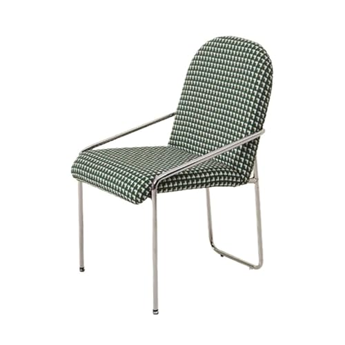 Esszimmerstühle Esszimmerstühle aus Samt, gepolsterter Küchen-/Esszimmerstuhl mit Rückenlehne und Metallbeinen for Wohnzimmer, Empfangszimmer, Wartezimmer, Schlafzimmer Esszimmerstuhl-Set(Green) von HLHLOP777