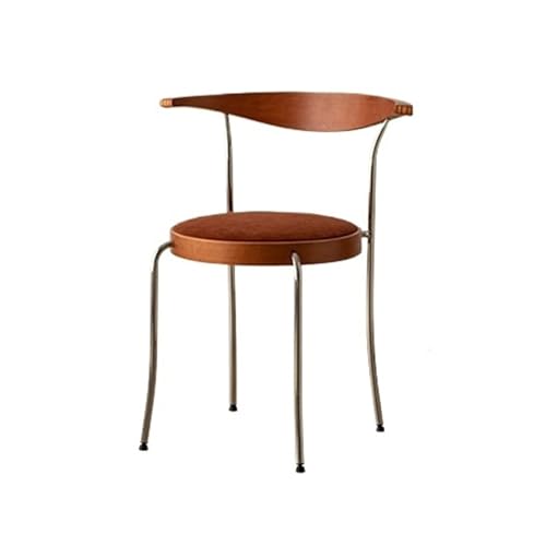 HLHLOP777 Esszimmerstühle Stapelbarer Esszimmerstuhl, Esszimmerstühle Mid Century Modern Leisure Gepolsterte Metallbeine for Küche und Wohnzimmer Esszimmerstuhl-Set(Pink) von HLHLOP777