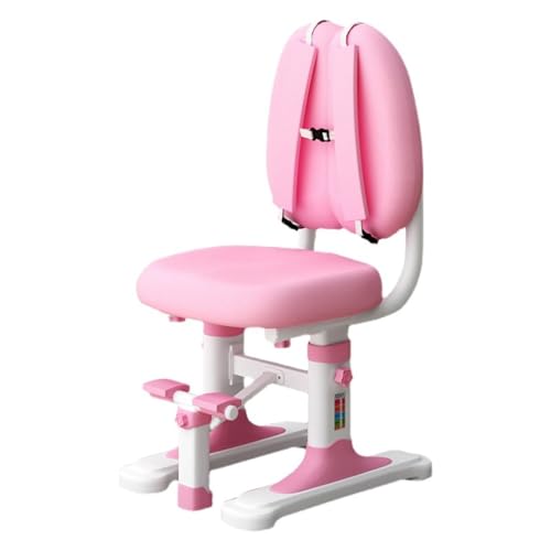 HLHLOP777 Schreibtische und Stühle Höhenverstellbarer Kinder-Bürostuhl, ergonomischer Kinderstuhl, Kinder-Computerstuhl for den Heim-, Schul- und Bürogebrauch Arbeitszimmerstühle(Pink) von HLHLOP777
