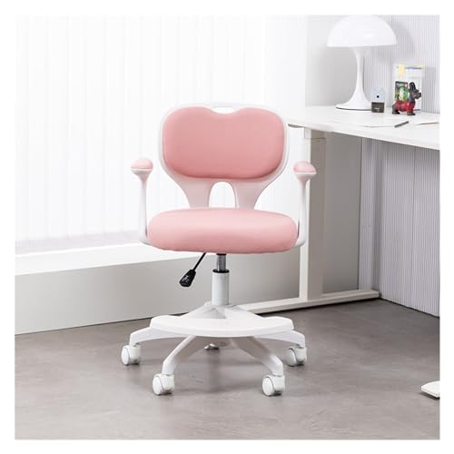 HLHLOP777 Schreibtische und Stühle Kinder-Studienstuhl, höhenverstellbarer Schreibstuhl, wachsender Bürostuhl for Teenager for den Heim-/Schul-/Bürogebrauch Arbeitszimmerstühle(Pink) von HLHLOP777