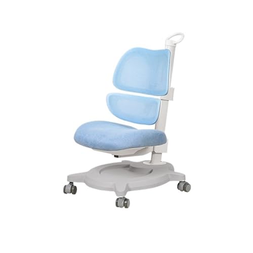 HLHLOP777 Schreibtische und Stühle Kinder-Studienstuhl, platzsparender Lift-Lendenschutzstuhl, korrekte Sitzhaltung, sitzender Student, Schreibcomputerstuhl Arbeitszimmerstühle(Blue) von HLHLOP777