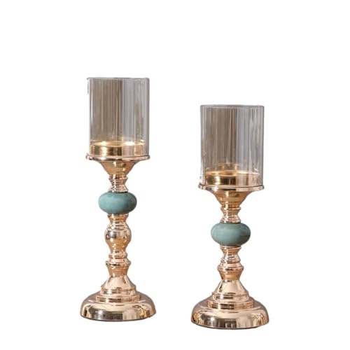 Kerzenleuchter 2 Pcs Licht Luxus Keramik Glas Leuchter Vintage Dekorative Ornament Abendessen Tisch Kerzenhalter Kerzenhalter Kerzenleuchter 2 Pcs Licht Luxus Keramik Glas Leuchter Vintage Dekorative Ornament Abendessen Tisch Kerzenhalter Kerzenhalter von HLHLOP777