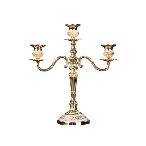 Kerzenleuchter Europäischer Retro-Kerzenhalter mit DREI Köpfen, dekorativer Kerzenständer for Zuhause und Hochzeiten Kerzenhalter Kerzenleuchter Europäischer Retro-Kerzenhalter mit DREI Köpfen, dekorativer Kerzenständer for Zuhause und Hochzeiten Kerzenhalter von HLHLOP777