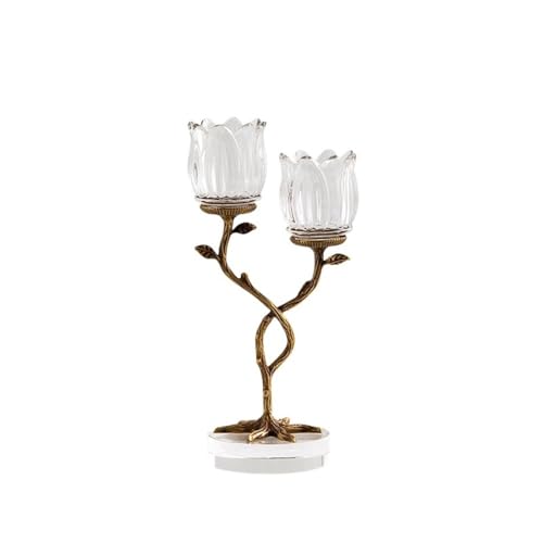 Kerzenleuchter Leichter Luxus Kreativer Kerzenständer aus Messing und Kristallglas for den Eingangsbereich, Tisch, erweiterte Ornamente, Aromatherapie-Kerzenhalter Kerzenhalter Kerzenleuchter Leichter Luxus Kreativer Kerzenständer aus Messing und Kristallglas for den Eingangsbereich, Tisch, erweiterte Ornamente, Aromatherapie-Kerzenhalter Kerzenhalter von HLHLOP777