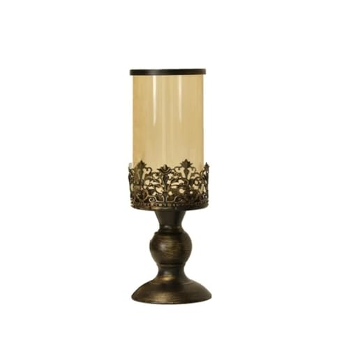 Kerzenleuchter Retro Alten Kerzenständer Home Wohnzimmer Veranda Glas Ornamente Hochzeit Dekoration Kerzenhalter Kerzenhalter(Groß) von HLHLOP777
