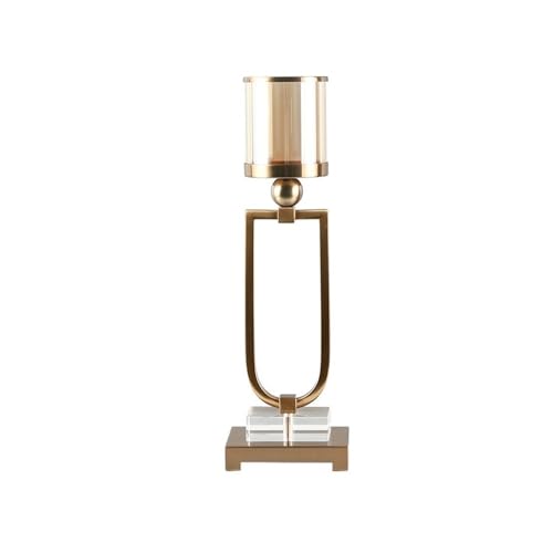 Kerzenleuchter Retro Aromatherapie Leuchter Ornamente Licht Luxus Metall Dekoration Kristall Glas Kerzenhalter Kerzenhalter(Klein) von HLHLOP777