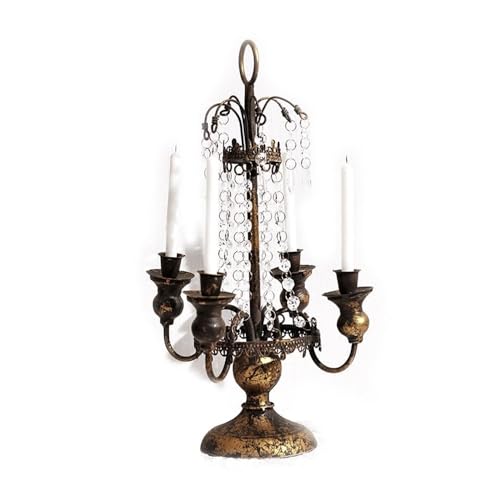Kerzenleuchter Retro Country Vierkopf Kerzenständer Home Romantische Eisen Kerzenhalter Dekoration Kerzenhalter Kerzenleuchter Retro Country Vierkopf Kerzenständer Home Romantische Eisen Kerzenhalter Dekoration Kerzenhalter von HLHLOP777