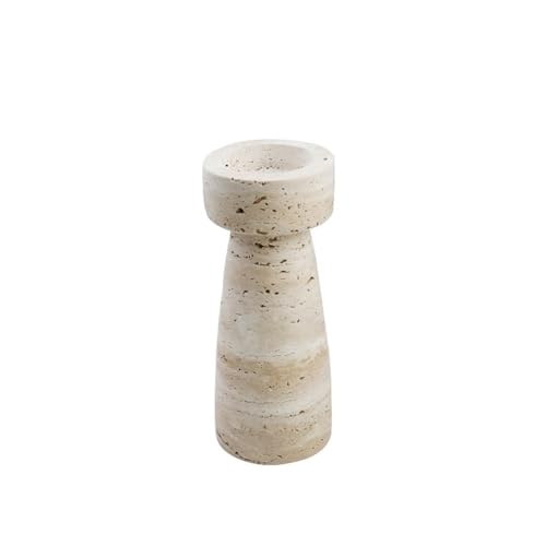 Kerzenleuchter Retro Stein Aromatherapie Kerzenhalter Desktop Dekoration Licht Luxus Kerzenständer Kerzenhalter(Groß) von HLHLOP777