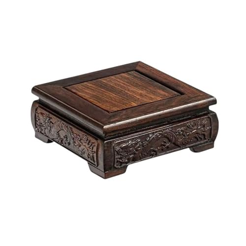Pflanzständer Miniatur Ebenholz Holz Stehend Bonsai Basen Tee-Sets Vase Hause Figurine Display Stand Pflanzenständer(Klein) von HLHLOP777
