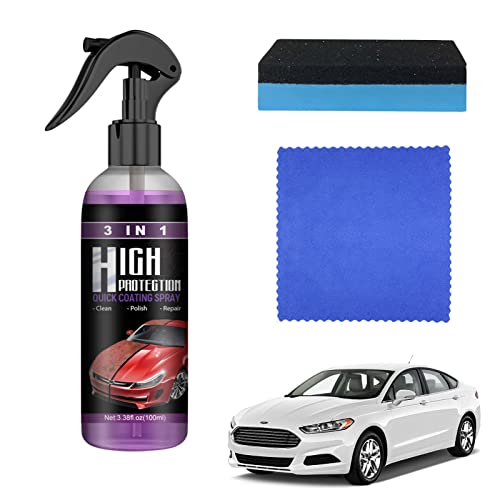 Nano Auto Kratzerentfernungsspray, Car Coating Spray, 3in1 High Protection Quick Scratch Removal Spray, Autolack Reparatur Auto Außen Restaurator Autopolitur, Auto Motorräder lack Reparatur (1pc) von HLJS