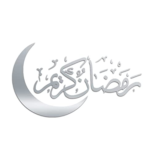 Ramadan Sticker Deko,Ramadan Aufkleber,Eid Mubarak Ramadan Spiegel Aufkleber Dekor,Ramadan Kareem Sticker,Ramadan Dekorationen für Zuhause Stickers,Crystal Wall Stickers Ramadan Dekorationen für Wand von HLJS