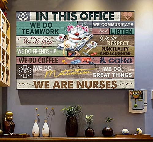 In This Office Nurse We are Nusre Nurse Nursing Vintage Nurse Room Office Nurse Gift Metal Tin Sign Signs with Quotes Metal Sign Art Tin Sprüche Dekoration Schild 20,3 x 30,5 cm In This Office Nurse We are Nusre Nurse Nursing Vintage Nurse Room Office Nurse Gift Metal Tin Sign Signs with Quotes Metal Sign Art Tin Sprüche Dekoration Schild 20,3 x 30,5 cm von HLLHCKGH