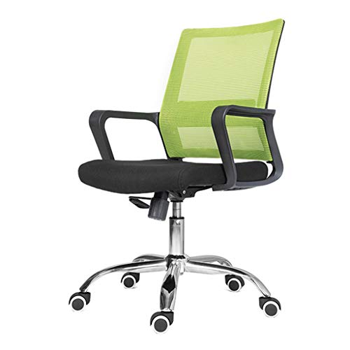 Computer Desk Stuhl - Rollen mit Lendenwirbelsäulenunterstützung, Mesh, Gaming S, Executive Swivel (Farbe: B, Größe: ohne Kopfstütze) Aqiong von HLRTBCN