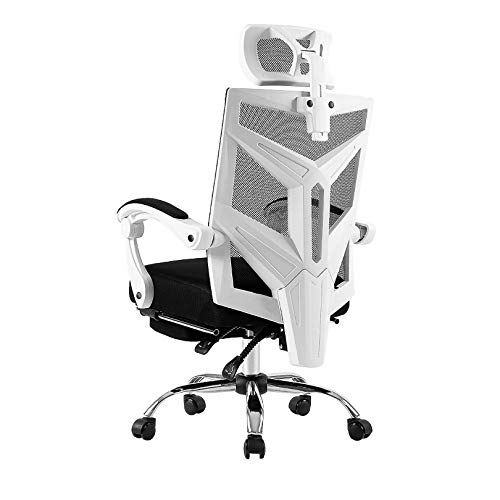 Ergonomic Office Chair Home Home High Back Verstellbarer Schwenk-Videospiel Stuhl Computerstuhl mit Kopfstütze und atmungsaktives hautfreundliches Netz ergonomisch für Erwachsene Aqiong von HLRTBCN