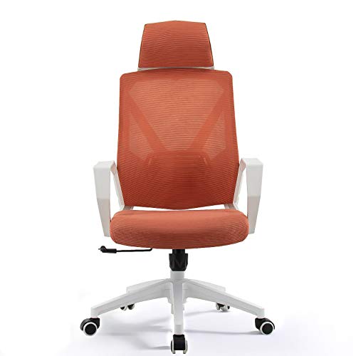 Ergonomic Office Chair Home Rolling Drehspielstuhlhöhe Einstellbarer Hochverdachungsstuhl mit Kopfstütze und atmungsaktives hautfreundliches Mesh Ergonomic Computer PC Gaming Stuhl Desk Stuhl Stuhl von HLRTBCN