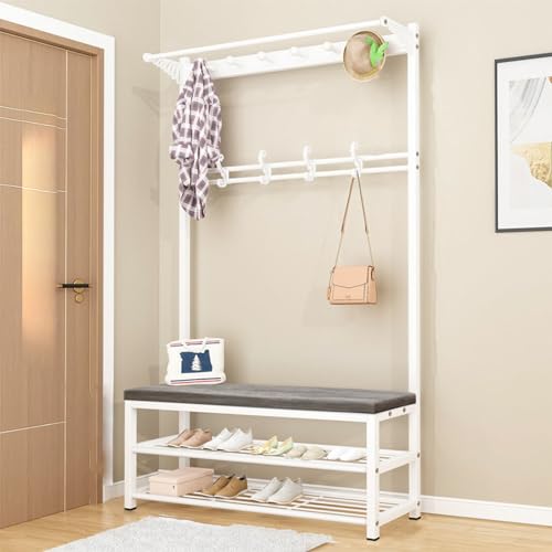 Ergonomic Office Chair Industrial Coat Rack Schuhbank Eingangsaufbewahrung - 3 -in -1 -Hall -Baumständer mit abnehmbarem Regal, einfache Baugruppe - Perfekter Mantelbaum für kleine Räume Eingangsweg Ergonomic Office Chair Industrial Coat Rack Schuhbank Eingangsaufbewahrung - 3 -in -1 -Hall -Baumständer mit abnehmbarem Regal, einfache Baugruppe - Perfekter Mantelbaum für kleine Räume Eingangsweg von HLRTBCN