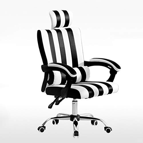 Ergonomic Office Chair Office Office Swivel Chair, High Rücken großer Sitz und Flip-up-Armlehnen-Computertisch Executive Chair mit Heben und rotierenden Kopfstütze (Farbe: A, Größe: ohne Fußstütze) Ergonomic Office Chair Office Office Swivel Chair, High Rücken großer Sitz und Flip-up-Armlehnen-Computertisch Executive Chair mit Heben und rotierenden Kopfstütze (Farbe: A, Größe: ohne Fußstütze) von HLRTBCN