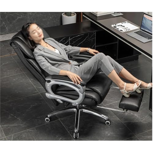 Ergonomic Office Chair Task S 360 ° Drehschreibtisch S mit Rückenstütze und Armlehnen Schreibtisch (90 ° -135 °) Lieger Computer Aqiong von HLRTBCN