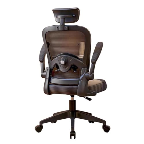 Ergonomic Office Chair mit verstellbarer Lendenwirbelsäule und Kopfstütze, atmungsaktives Maschen -Computer -Schreibtischstuhl, rollende Schwenk -Task -Stühle für Zuhause, Schlafzimmer, Studium Ergonomic Office Chair mit verstellbarer Lendenwirbelsäule und Kopfstütze, atmungsaktives Maschen -Computer -Schreibtischstuhl, rollende Schwenk -Task -Stühle für Zuhause, Schlafzimmer, Studium von HLRTBCN