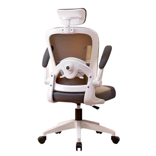 Ergonomic Office Chair mit verstellbarer Lendenwirbelsäule und Kopfstütze, atmungsaktives Maschen -Computer -Schreibtischstuhl, rollende Schwenk -Task -Stühle für Zuhause, Schlafzimmer, Studium Ergonomic Office Chair mit verstellbarer Lendenwirbelsäule und Kopfstütze, atmungsaktives Maschen -Computer -Schreibtischstuhl, rollende Schwenk -Task -Stühle für Zuhause, Schlafzimmer, Studium von HLRTBCN