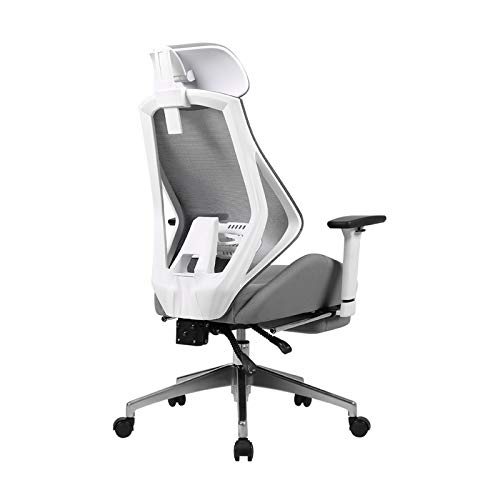 Ergonomic Office Stuhl Home Office Desk Stuhl mit PU -Leder -Drehschreiberstuhl - High -Rückenlieger -Computerstuhl mit Armlehne, Fußstütze, atmungsaktives Netz zurück - einstellbare Höhe für ult Ergonomic Office Stuhl Home Office Desk Stuhl mit PU -Leder -Drehschreiberstuhl - High -Rückenlieger -Computerstuhl mit Armlehne, Fußstütze, atmungsaktives Netz zurück - einstellbare Höhe für ult von HLRTBCN