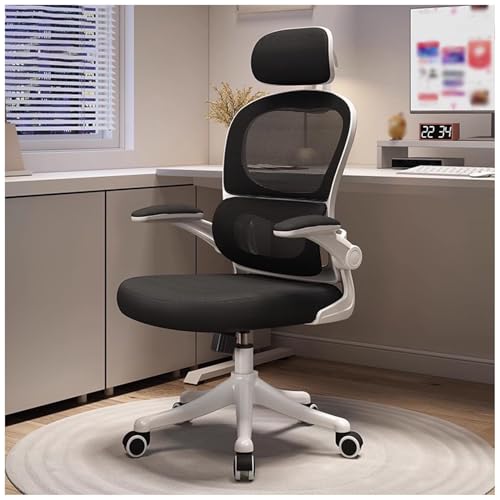 Ergonomischer Amtstuhl, Hochleistungs -Vorsitzender des Executive Tasks mit adaptiver Lendenwirbelsäuschung und Kopfstütze, atmungsaktives Mesh -Schwenk -Schreibtischstuhl mit Flip -up -Armlehne Ergonomischer Amtstuhl, Hochleistungs -Vorsitzender des Executive Tasks mit adaptiver Lendenwirbelsäuschung und Kopfstütze, atmungsaktives Mesh -Schwenk -Schreibtischstuhl mit Flip -up -Armlehne von HLRTBCN