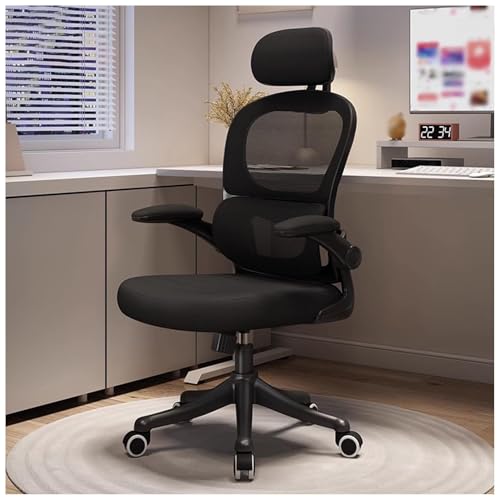 Ergonomischer Amtstuhl, Hochleistungs -Vorsitzender des Executive Tasks mit adaptiver Lendenwirbelsäuschung und Kopfstütze, atmungsaktives Mesh -Schwenk -Schreibtischstuhl mit Flip -up -Armlehne Ergonomischer Amtstuhl, Hochleistungs -Vorsitzender des Executive Tasks mit adaptiver Lendenwirbelsäuschung und Kopfstütze, atmungsaktives Mesh -Schwenk -Schreibtischstuhl mit Flip -up -Armlehne von HLRTBCN
