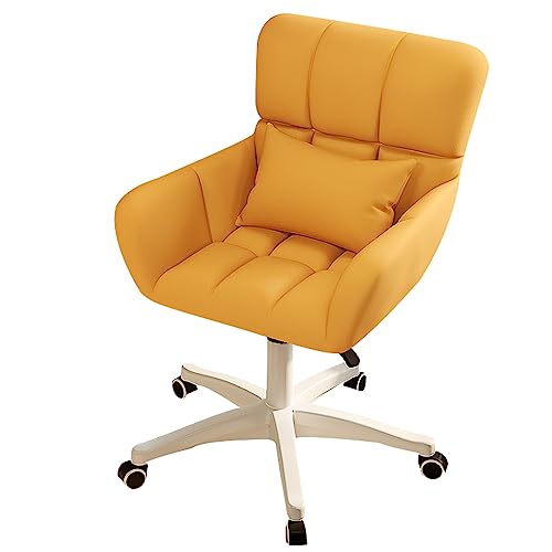 Ergonomischer Bürostuhl 360 ° Swivel Bürostuhl mit Rädern Moderne verstellbare Höhe Schreibtischstuhl mittlerer Rückseite Taskstuhl Bequeme Computerstuhl für Zuhause und Büro Aqiong von HLRTBCN