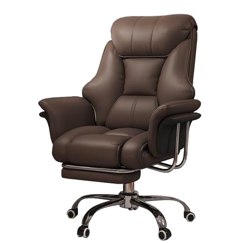 Ergonomischer Bürostuhl Ergonomischer 360 ° Drehstuhl Einstellbare Höhe Langen Computerschreibtisch Stuhl bequemer Leder Executive Stuhl für Haus und Büro Aqiong Ergonomischer Bürostuhl Ergonomischer 360 ° Drehstuhl Einstellbare Höhe Langen Computerschreibtisch Stuhl bequemer Leder Executive Stuhl für Haus und Büro Aqiong von HLRTBCN