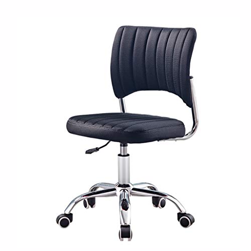 Ergonomischer Bürostuhlstuhl, Computerstuhl ohne Armlehne Heben Rückenlehne Schreibtisch Stuhl sitzende Komfort kleines Hotel Lobby Rezeption Schwenkstuhl (Color : B) Aqiong von HLRTBCN