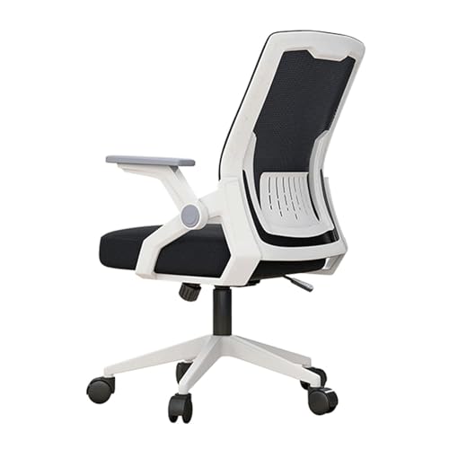 Ergonomischer Bürostuhlstuhl Home Office Stuhl, Schreibtischstuhl Mid Back Office Schreibtisch Stuhl Verstellbarer Atmungsaktiver Mesh-Stuhl mit Lendenwirbelstütze und Flip-Up Armlehnen Stühle Aqiong Ergonomischer Bürostuhlstuhl Home Office Stuhl, Schreibtischstuhl Mid Back Office Schreibtisch Stuhl Verstellbarer Atmungsaktiver Mesh-Stuhl mit Lendenwirbelstütze und Flip-Up Armlehnen Stühle Aqiong von HLRTBCN