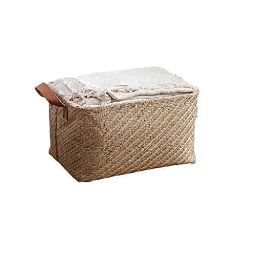 Gewebte Aufbewahrungsbox, Baumwoll -Leinen Snack Box Desktop Organizer Küchenspielzeug Kleidung Tragbarer Speicherkorb für Home Office -Aufbewahrung (Farbe: gemischtes Jute, Größe: 10.2 * 18,9 * 13in) Gewebte Aufbewahrungsbox, Baumwoll -Leinen Snack Box Desktop Organizer Küchenspielzeug Kleidung Tragbarer Speicherkorb für Home Office -Aufbewahrung (Farbe: gemischtes Jute, Größe: 10.2 * 18,9 * 13in) von HLRTBCN