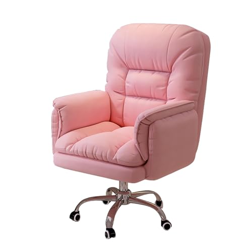 HLRTBCN Ergonomic Office Chair 360 ° Drehgeligkeit Computer Desk Stuhl Einstellbare Höhe mit gepolsterter Rückenlehne perfekt für Home Office und Gaming Setup Aqiong von HLRTBCN