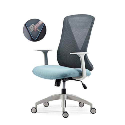 HLRTBCN Ergonomic Office Chair Office Chairs, leitender Mesh -Computerstuhl mit hoher Storage -Rückenlehne, Verstellbarer Dreh- und Armlehnen -Lendenwirbelseiterschalter (Farbe: a) Aqiong von HLRTBCN