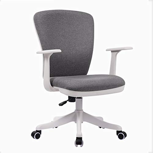 HLRTBCN Ergonomic Office Chair Office Office Schwenkstuhl, ergonomischer Schreibtischstuhl, Verstellbarer Computerstuhl, Stoff Sessel, 5 Farben (Farbe: B) Aqiong von HLRTBCN