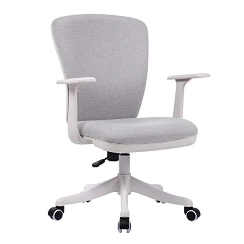 HLRTBCN Ergonomic Office Chair Office Office Stuhl, ergonomischer Schreibtischstuhl, Verstellbarer Computerstuhl, Stoff Sessel, 5 Farben (Farbe: E) Aqiong von HLRTBCN