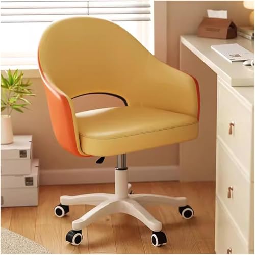 HLRTBCN Ergonomic Office Stuhl Arbeit Computer Schreibtisch Leder gepolstertes Haus mit verstellbaren Schwenkrädern Aufgabe Komfort Aqiong von HLRTBCN