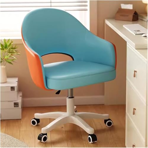 HLRTBCN Ergonomic Office Stuhl Arbeit Computer Schreibtisch Leder gepolstertes Haus mit verstellbaren Schwenkrädern Aufgabe Komfort Aqiong von HLRTBCN