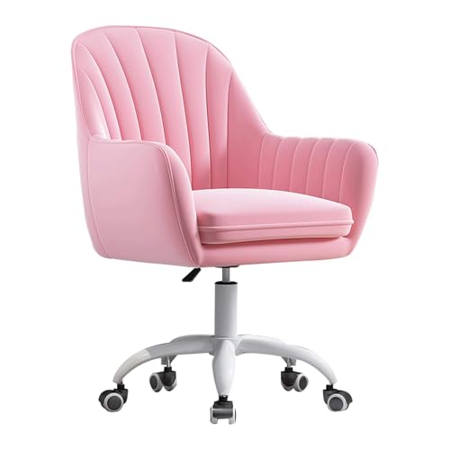 HLRTBCN Ergonomic Office Stuhl Arbeit Dreh der verstellbaren Schreibtisch Moderne Executive Home, Velvet Desk mit Metallbasiskomfort Aqiong von HLRTBCN