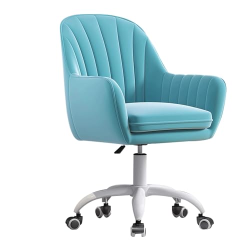HLRTBCN Ergonomic Office Stuhl Arbeit Dreh der verstellbaren Schreibtisch Moderne Executive Home, Velvet Desk mit Metallbasiskomfort Aqiong von HLRTBCN