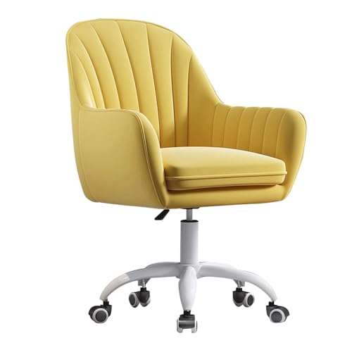 HLRTBCN Ergonomic Office Stuhl Arbeit Dreh der verstellbaren Schreibtisch Moderne Executive Home, Velvet Desk mit Metallbasiskomfort Aqiong von HLRTBCN