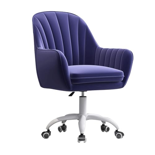 HLRTBCN Ergonomic Office Stuhl Arbeit Dreh der verstellbaren Schreibtisch Moderne Executive Home, Velvet Desk mit Metallbasiskomfort Aqiong von HLRTBCN