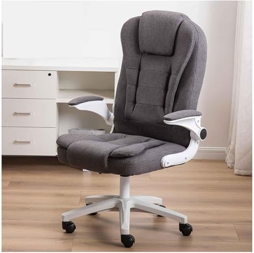 HLRTBCN Ergonomic Office Stuhl Arbeit drehbar, weiche und komfortable Aufgabe einfach zu montieren, einen Computertisch mit faltbaren Armlehnen bequem zu montieren Aqiong von HLRTBCN