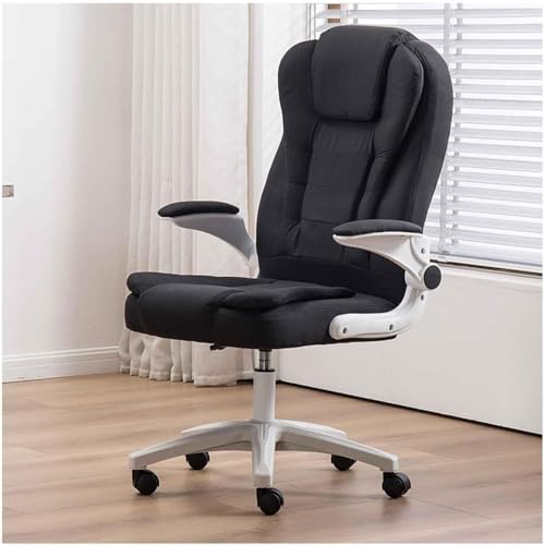 HLRTBCN Ergonomic Office Stuhl Arbeit drehbar, weiche und komfortable Aufgabe einfach zu montieren, einen Computertisch mit faltbaren Armlehnen bequem zu montieren Aqiong von HLRTBCN