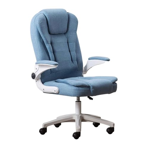 HLRTBCN Ergonomic Office Stuhl Arbeit drehbar, weiche und komfortable Aufgabe einfach zu montieren, einen Computertisch mit faltbaren Armlehnen bequem zu montieren Aqiong von HLRTBCN