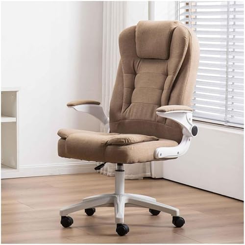 HLRTBCN Ergonomic Office Stuhl Arbeit drehbar, weiche und komfortable Aufgabe einfach zu montieren, einen Computertisch mit faltbaren Armlehnen bequem zu montieren Aqiong von HLRTBCN