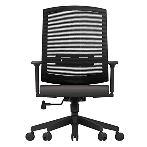 HLRTBCN Ergonomic Office Stuhl Height Messable Comfortable Atmable Mesh Back Managerial S -Räder Computer komfortabel (schwarz) Aqiong von HLRTBCN