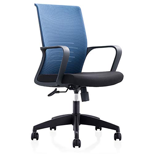 HLRTBCN Ergonomic Office Stuhl Office Stuhl mit Armlehnenarmen und Rückenstütze, atmungsaktives Netzdesign und gepolstertes Sitzkissen, Höhe verstellbar Aqiong von HLRTBCN
