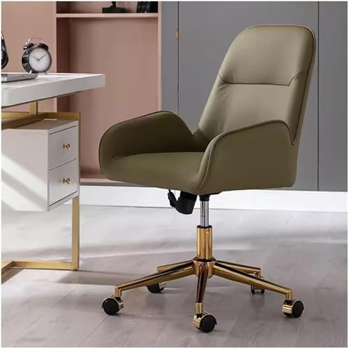 HLRTBCN Ergonomic Office Stuhl Tasks bequemer PU Leder -Schreibtisch Verstellbarer Drehschreiber Last 250 lbs Aqiong von HLRTBCN