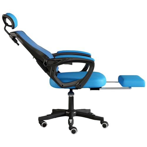 HLRTBCN Ergonomischer Amtstuhl Ergonomic Mesh Office Chair mit Fuß- und Kopfstütze 360 Schwenkstuhl EIN Verstellbarer Backstreh Computer Executive Desk Chair mit Rädern Aqiong HLRTBCN Ergonomischer Amtstuhl Ergonomic Mesh Office Chair mit Fuß- und Kopfstütze 360 Schwenkstuhl EIN Verstellbarer Backstreh Computer Executive Desk Chair mit Rädern Aqiong von HLRTBCN